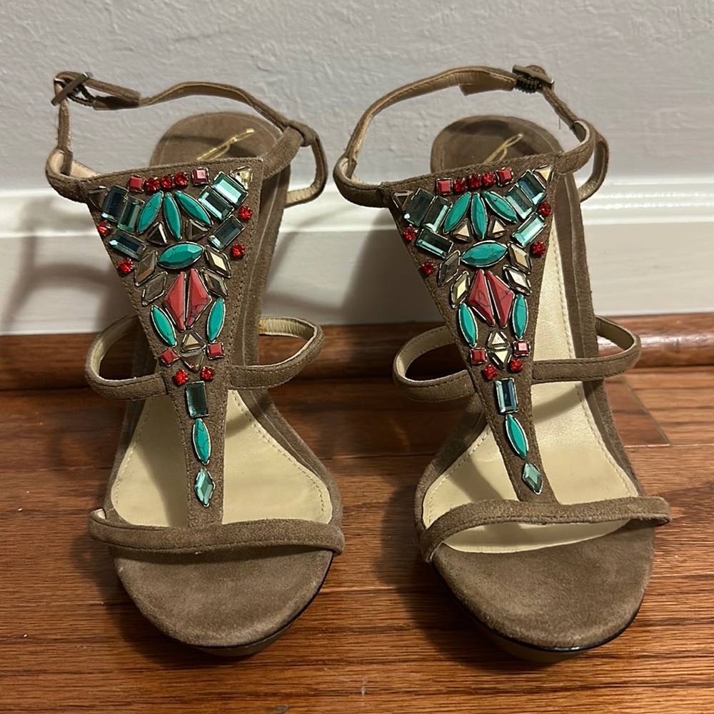 Brian Atwood jeweled heels